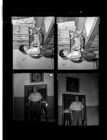 Mrs. Charles Hagen cooking ham; Man (4 Negatives) (July 3, 1959) [Sleeve 6, Folder c, Box 18]